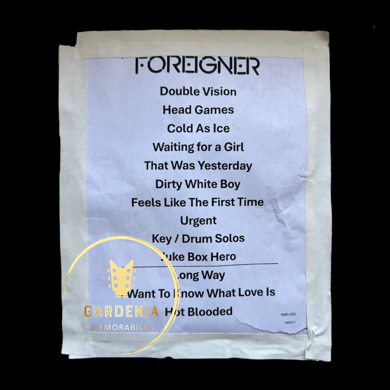 Setlist Foreigner