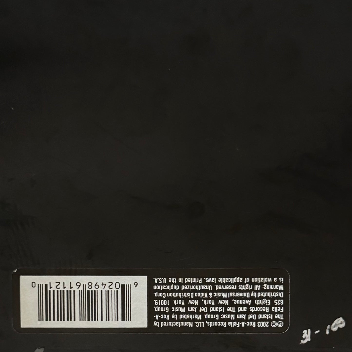 CD Jay-Z (The Black Album)