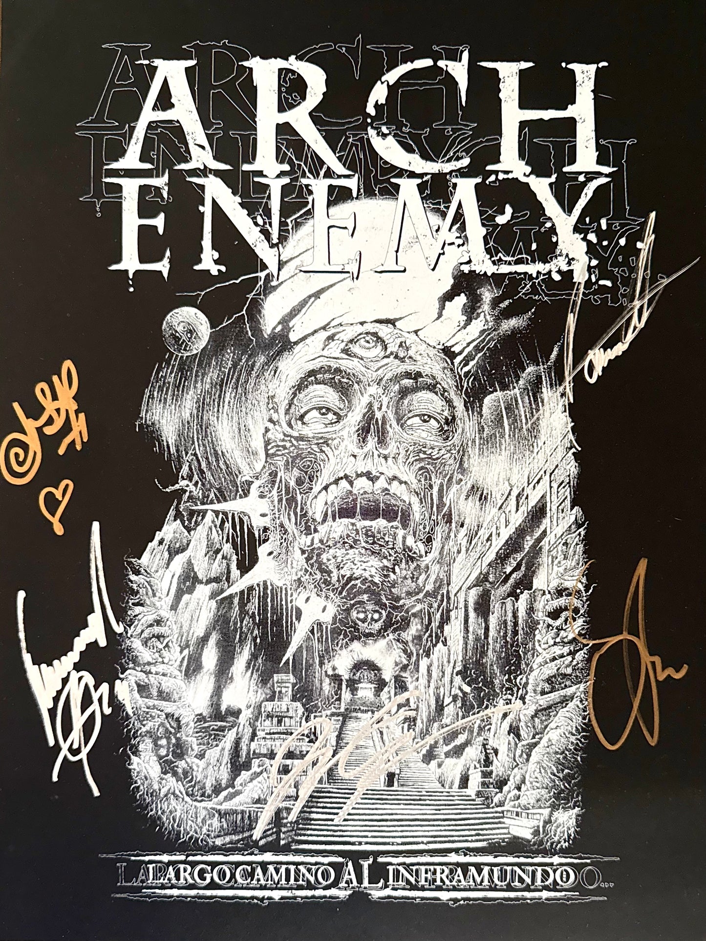 Póster Arch Enemy (Largo Camino al Inframundo México Tour 2024)