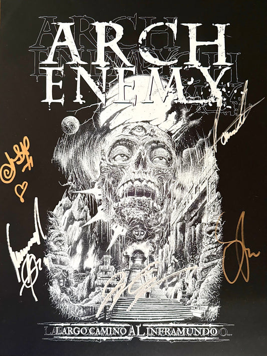 Póster Arch Enemy (Largo Camino al Inframundo México Tour 2024)