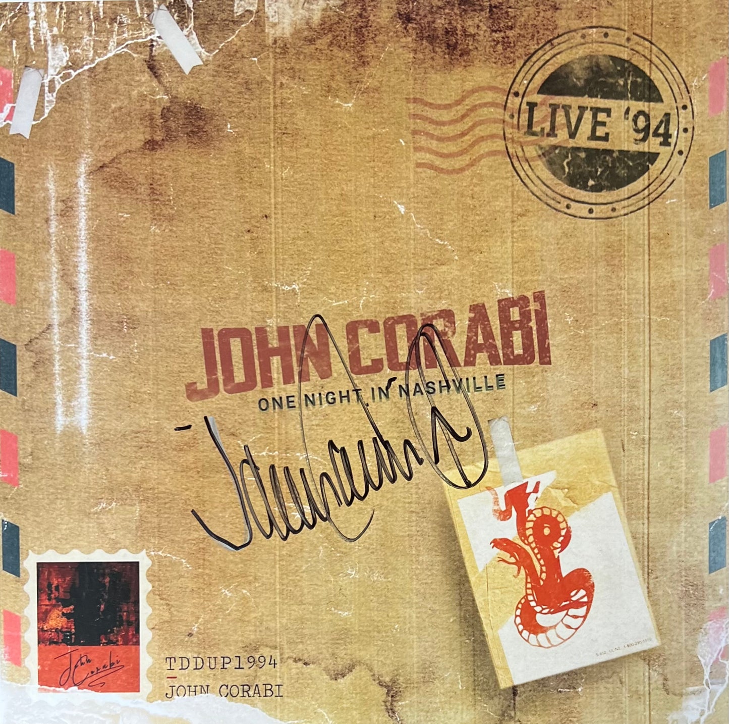 Litografía John Corabi (John Corabi Unplugged)