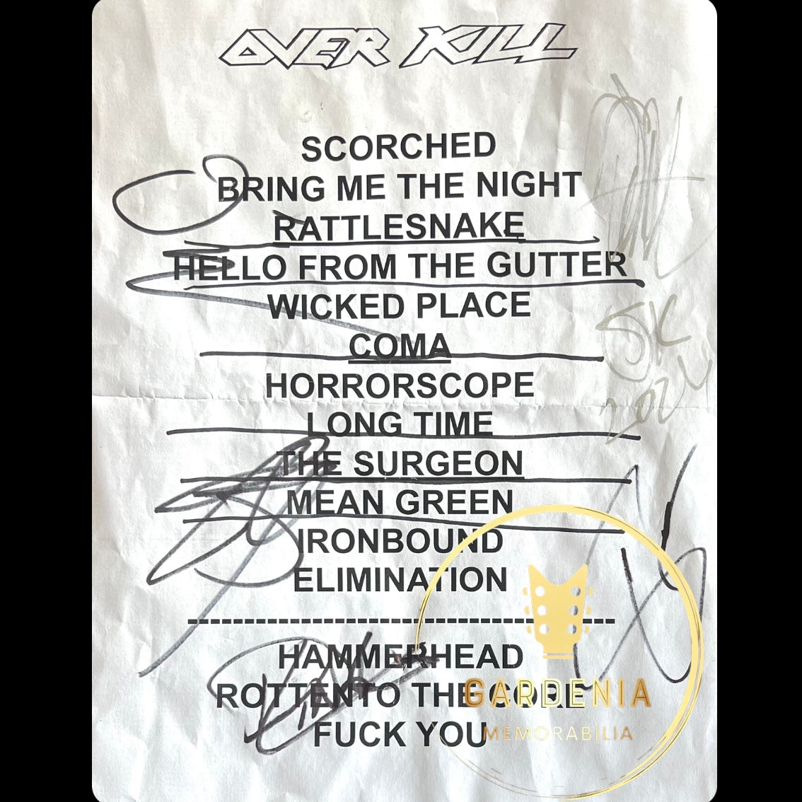 Setlist Overkill