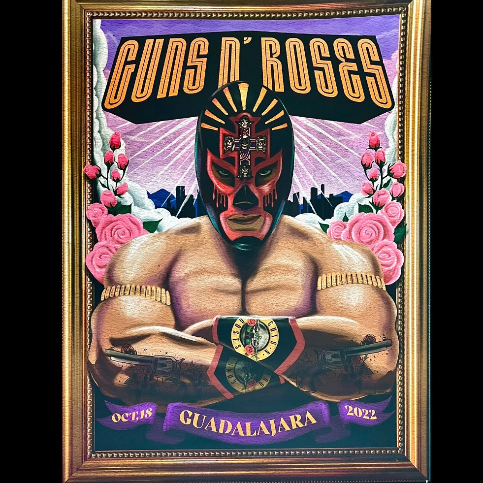 Póster Guns n' Roses (Guadalajara 2022)