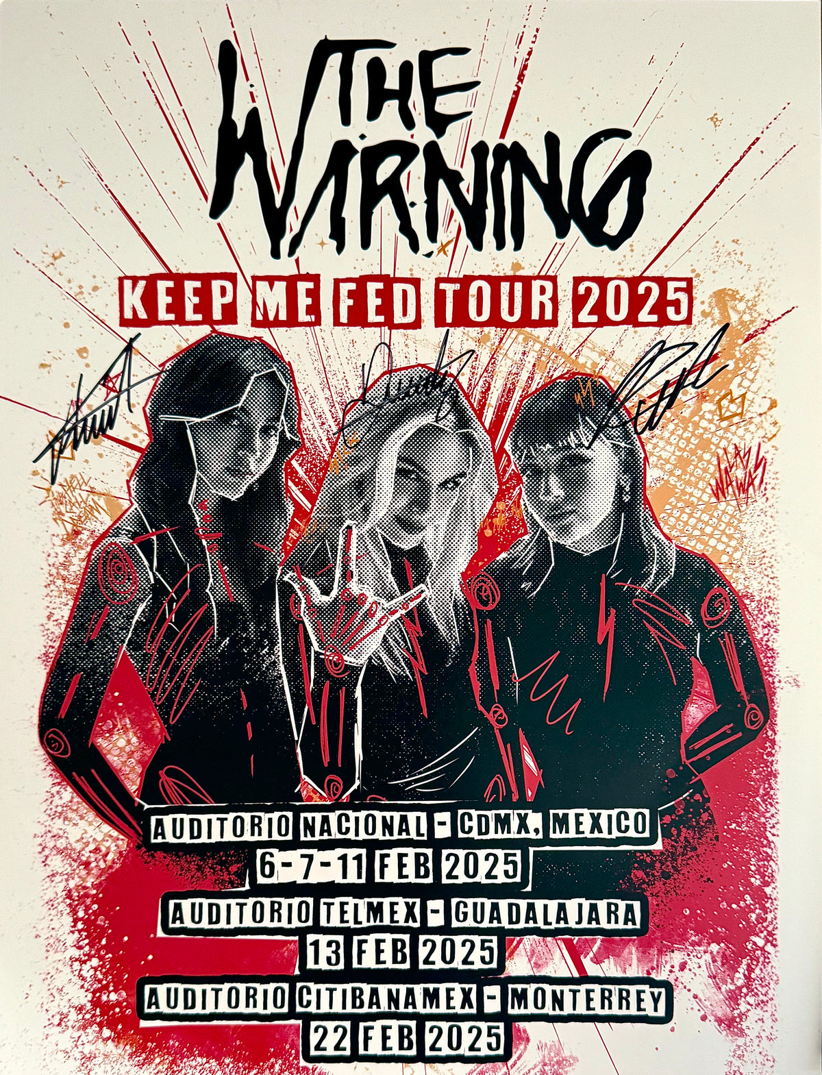 tf6jres The Warning Band 2025 Tour Concert T-Shirt Black Black tf6jres The Warning Band 2025 Tour Concert T-Shirt Black Black