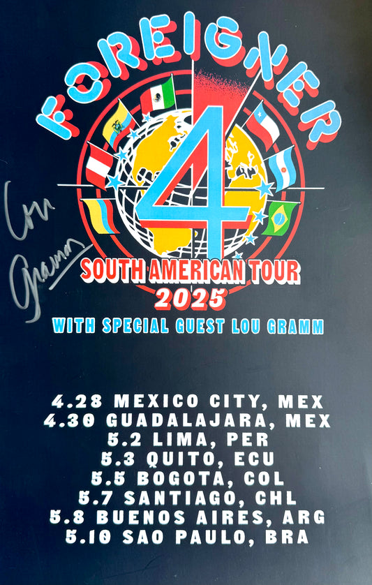 Póster Foreigner (South American Tour 2025)