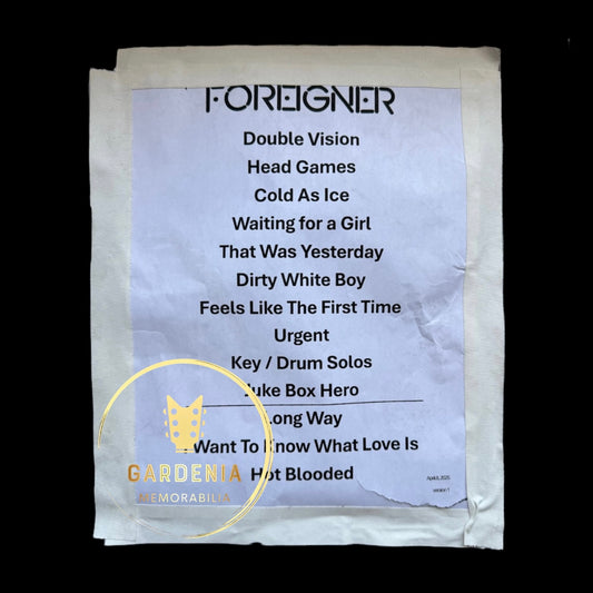 Setlist Foreigner