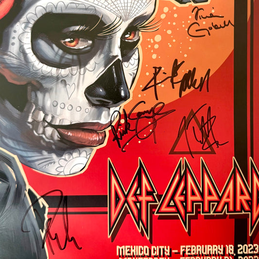 Póster Def Leppard (CDMX 2023)