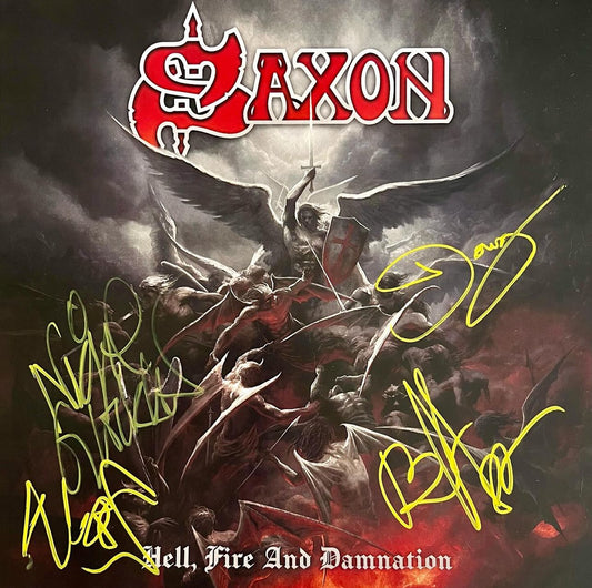 Litografía Saxon (Hell, Fire and Damnation)