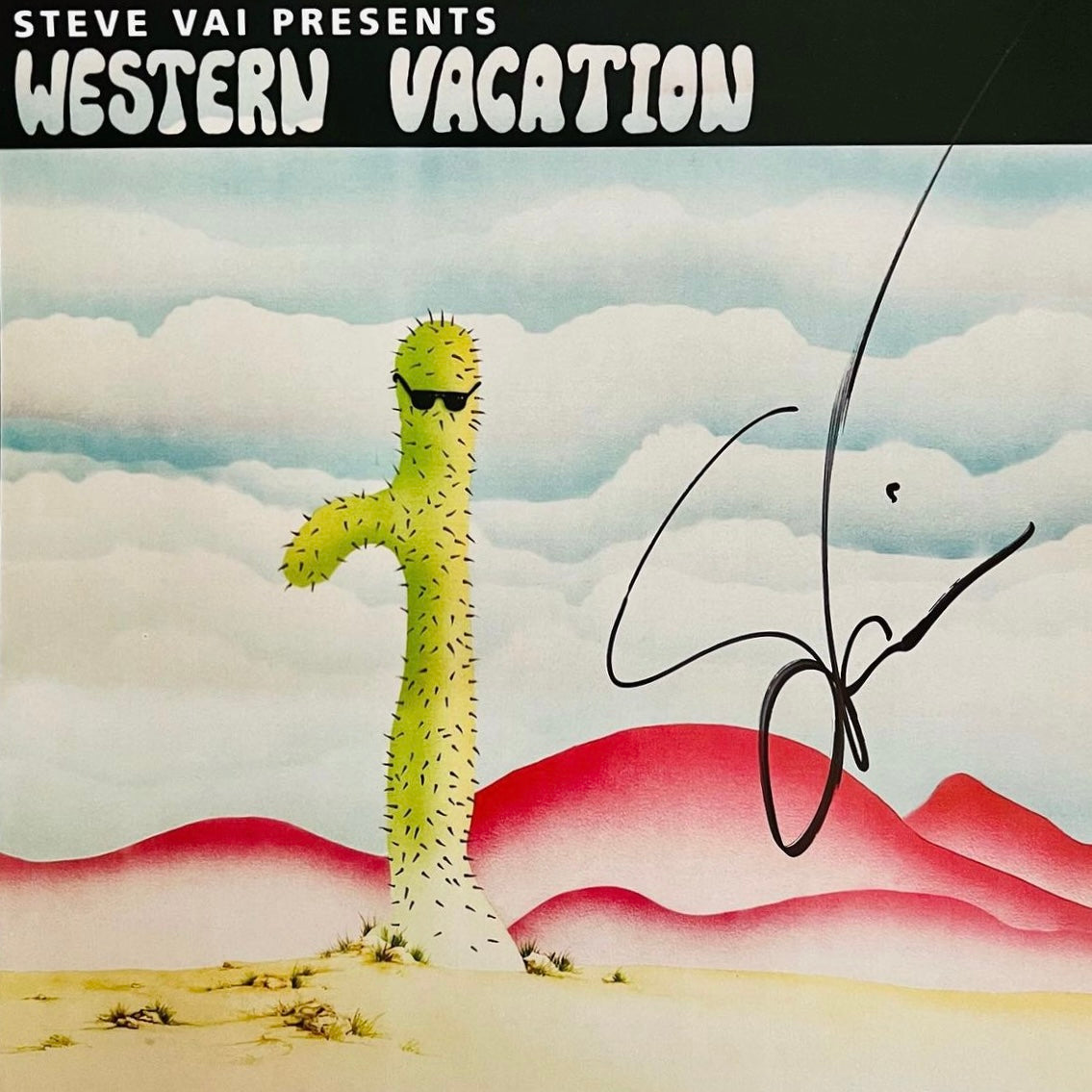 Litografía Steve Vai (Western Vacation)