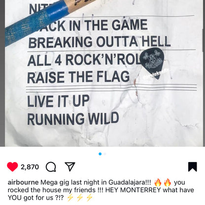 Setlist Airbourne