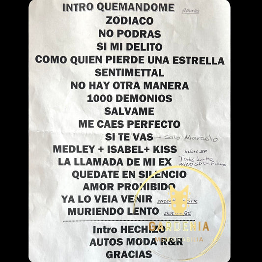 Setlist Moderatto