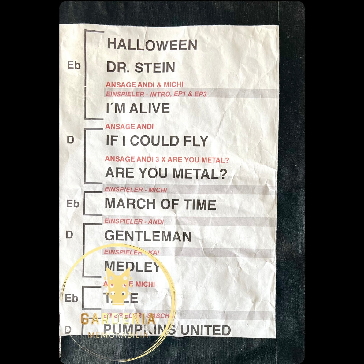 Setlist Helloween