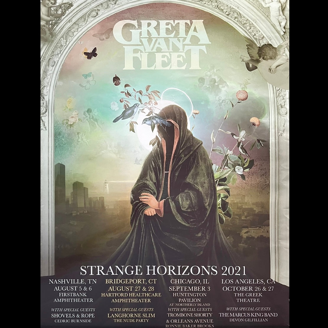 Póster Greta Van Fleet (Strange Horizons 2021)