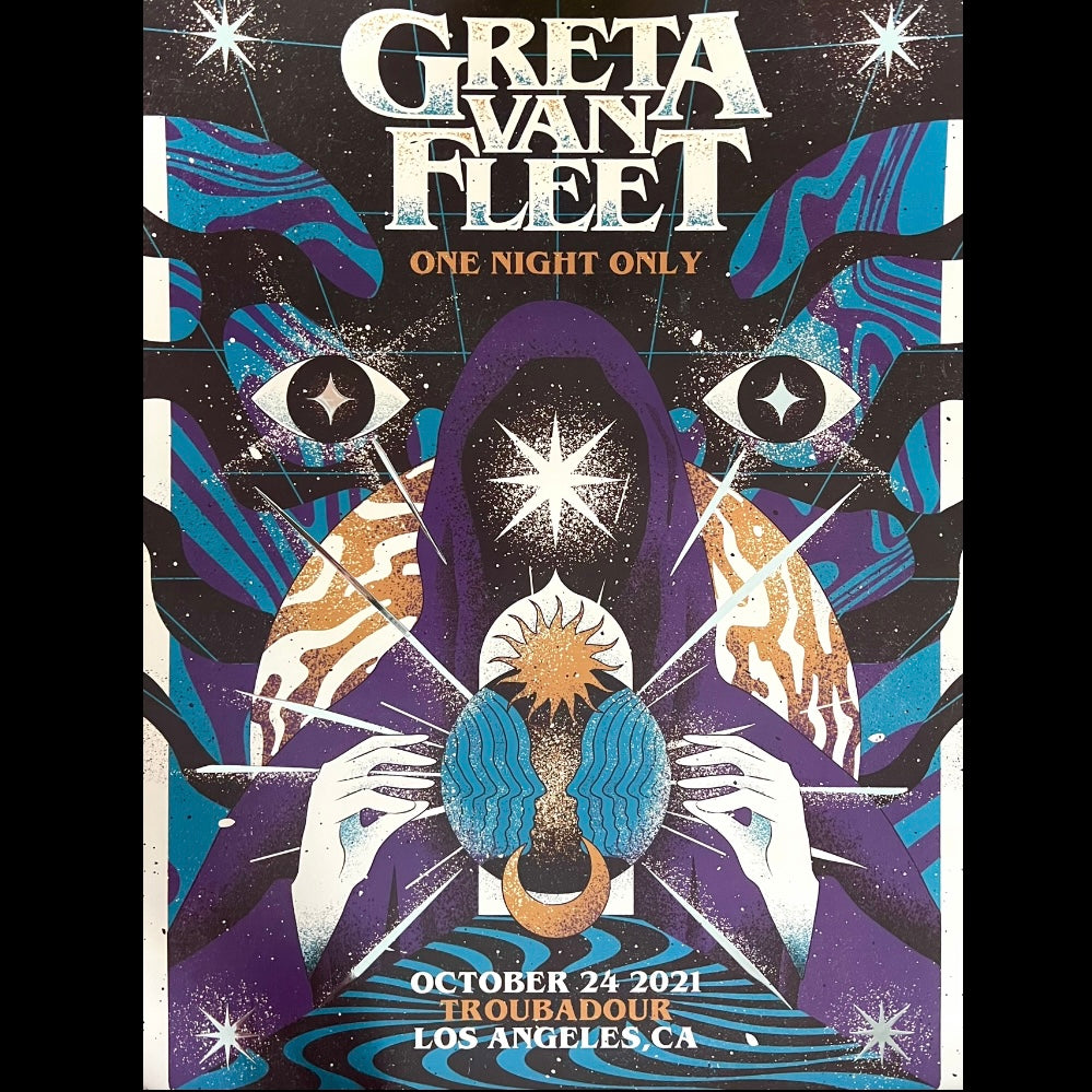 Póster Greta Van Fleet (Troubadour 2021)