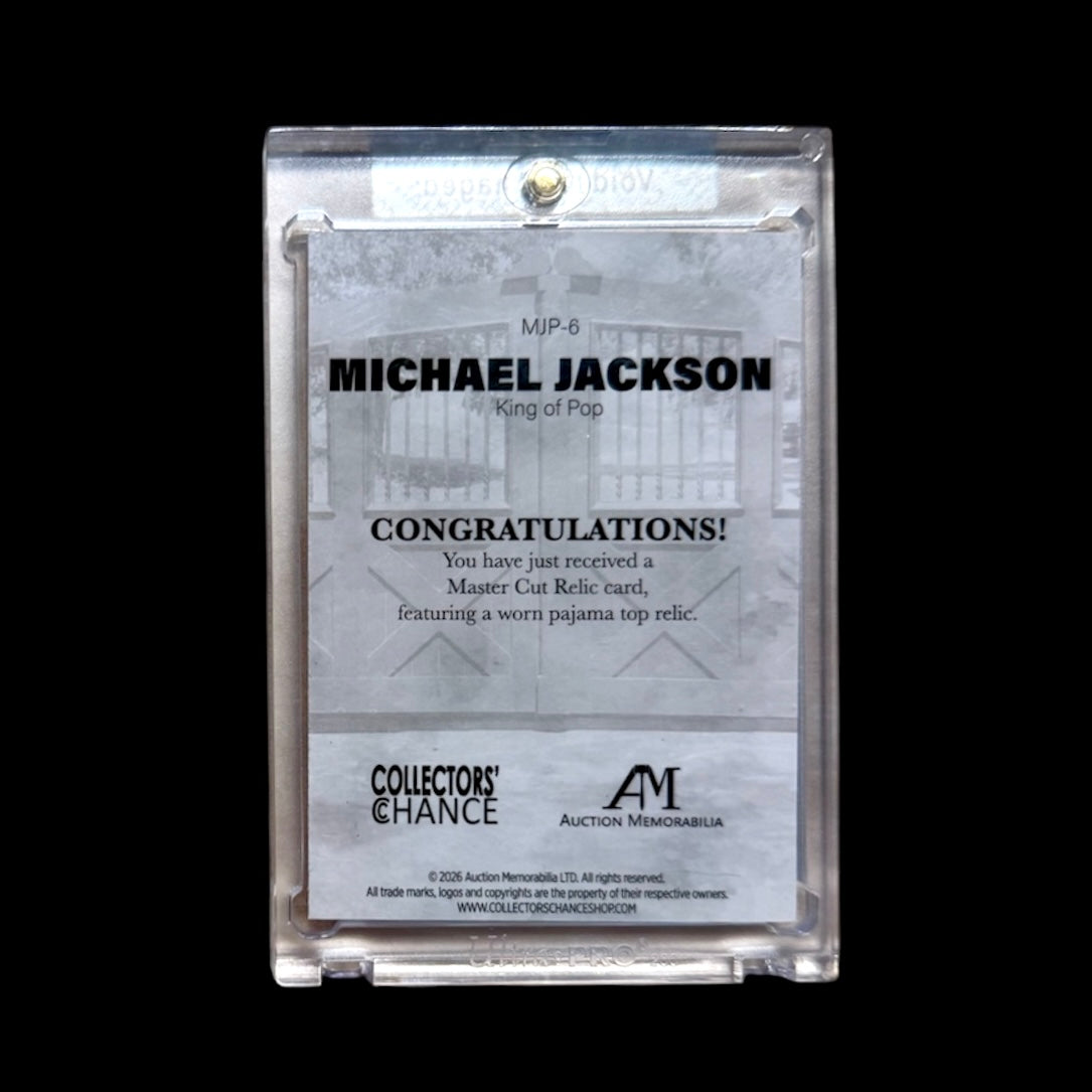 Card Michael Jackson (Pijama)