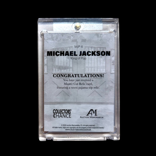 Card Michael Jackson (Pijama)
